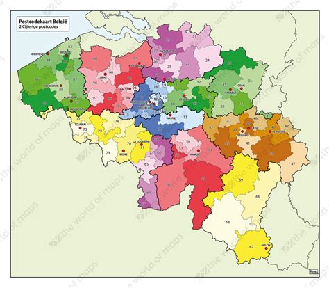 belgium postal code map